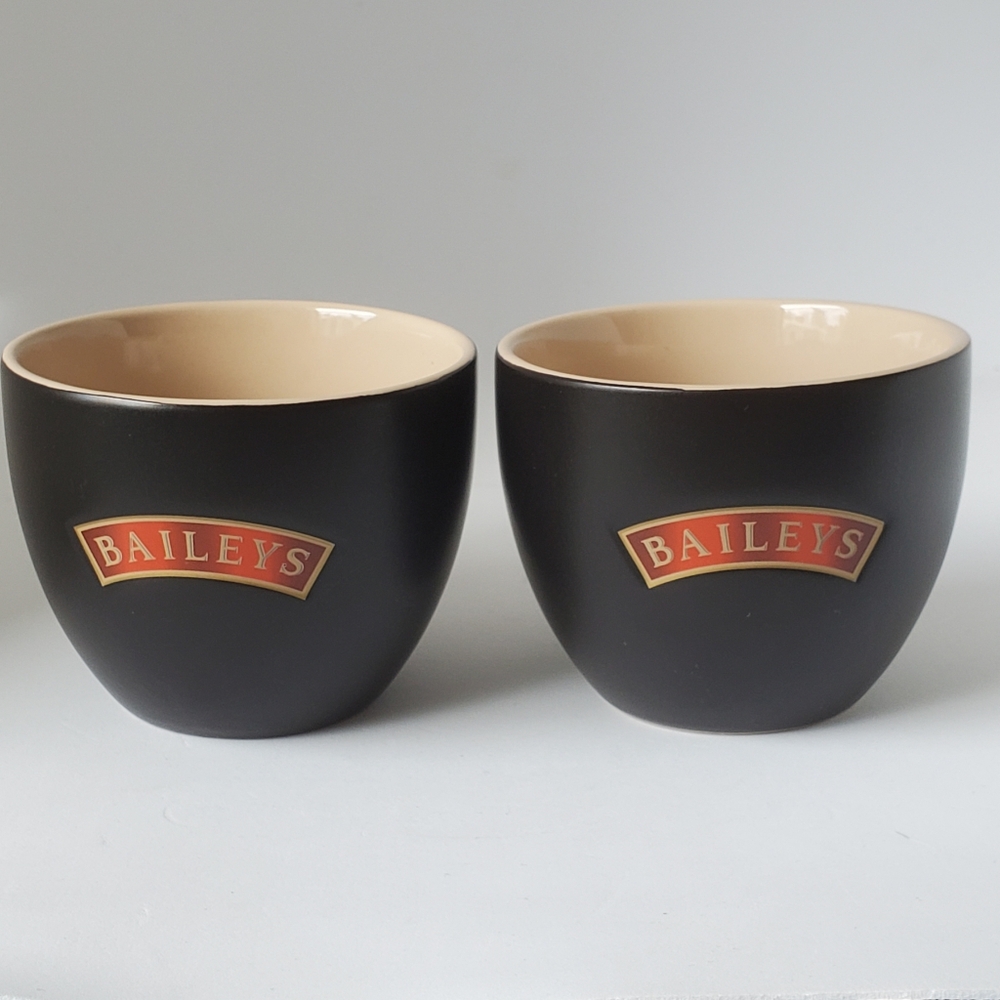 Baileys Irish Cream Coffee Cups Ice Cream Bowls Set of 2